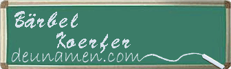 Bärbel Koerfer Visitenkarte